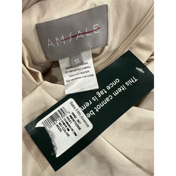 NWT AMSALE Pryce Off-the-Shoulder Column Dress Size 10 $495 - Picture 9 of 9